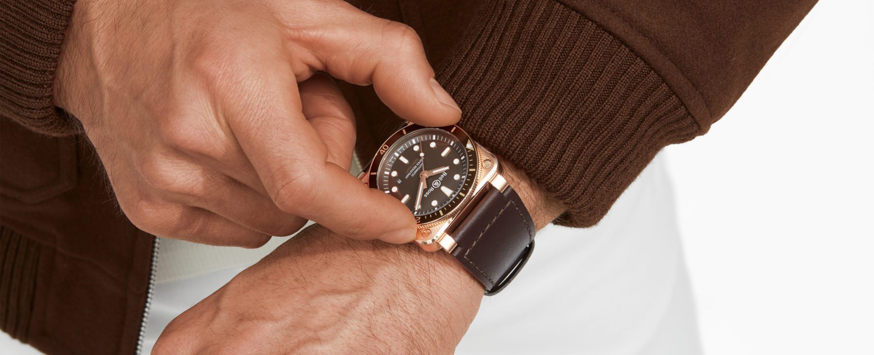 Bell Ross BR 03 92 Diver Brown Bronze Keindahan Patina Pada Jam