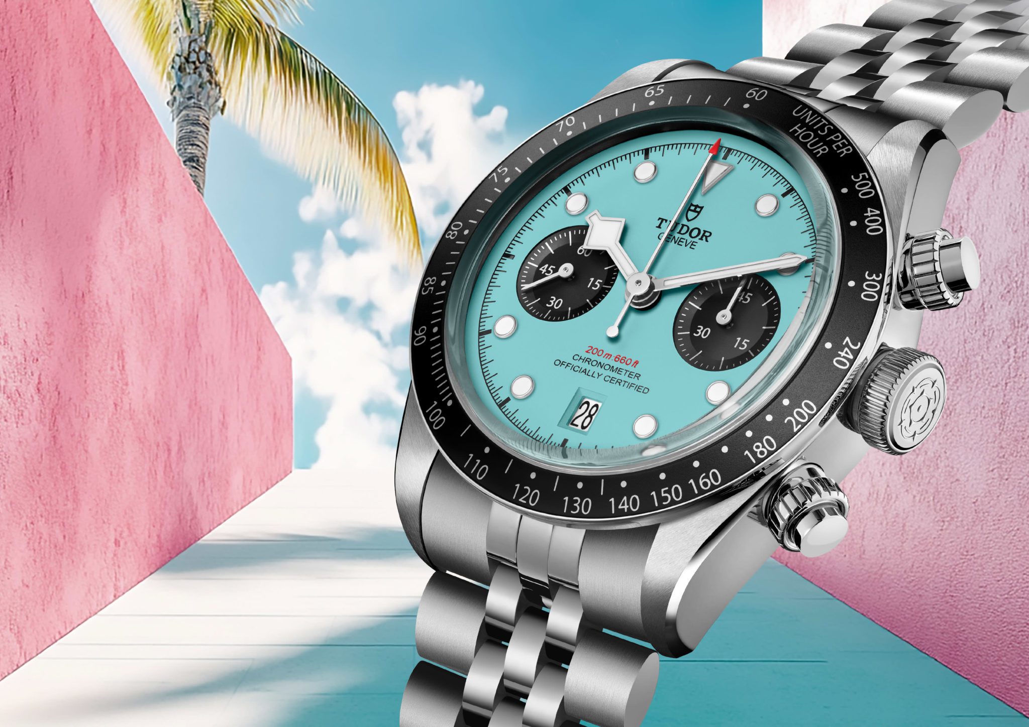 TUDOR Black Bay Chrono “Flamingo Blue”: Warna Berani untuk Gaya Berbeda