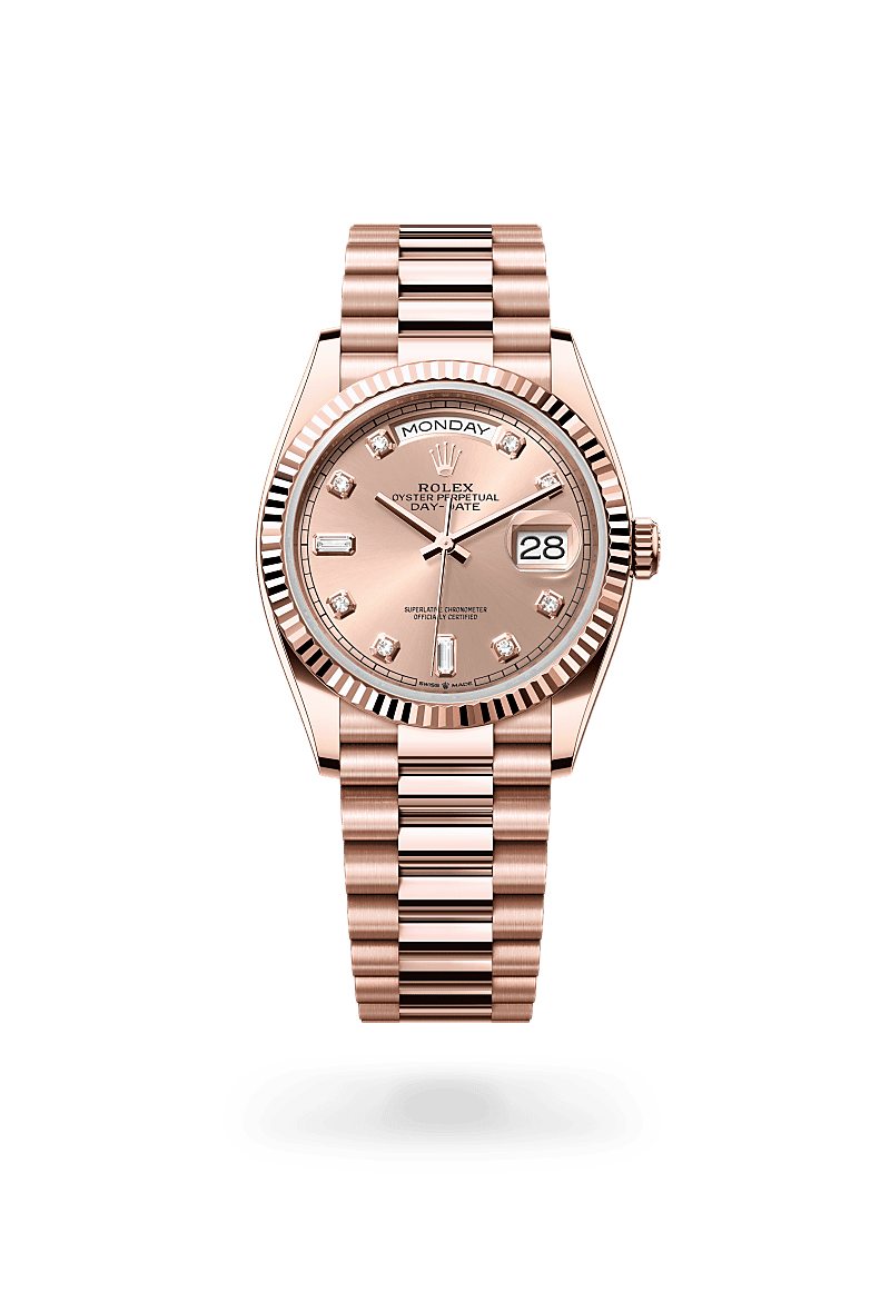 Oyster, 36 mm, emas Everose