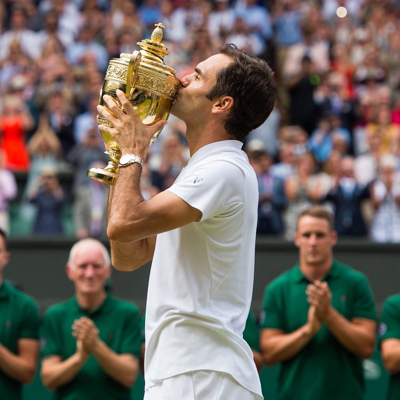 rolex federer portrait